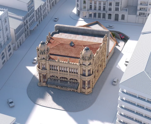 Virtualizando o Edificio Castromil 50 anos despois da súa demolición